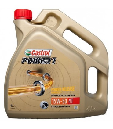 Castrol Power1 Racing 10W / 50 4T 4 Lt 4 Stroke Motorcycle Oil